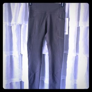 Grey Lululemon Tight Stuff 7/8 Leggings
